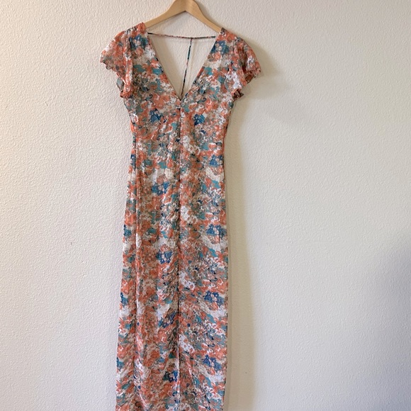 Peppermint Dresses & Skirts - Beautiful maxi dress with sheer overlay from Peppermint, size S